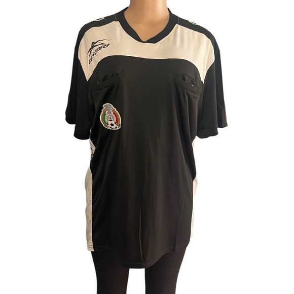 Authentic Official Eescord Mexico Referee Jersey Black & White - Picture 1 of 9